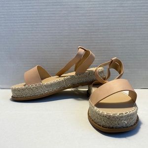 ASOS, Wedge Sandals, Size 8 (US), Size 38 (EU), Cream/beige